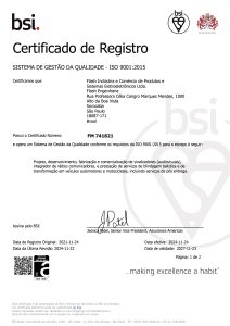 ISO 9001:2015  Certification